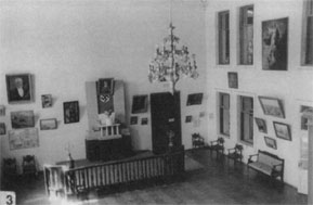 Fragment of an exposition of regional studies museum in days of occupation, 1942-1943