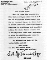 Благодарственное письмо графа Шуленбурга майору Кюнсбергу